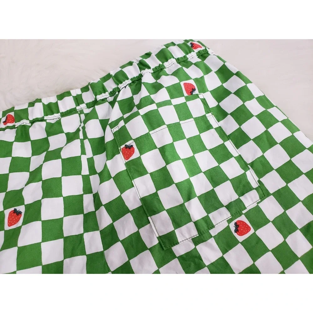 NEW Strawberry Kate Spade‎ x Target Girl's Green Pull On Shorts SIZE XL
